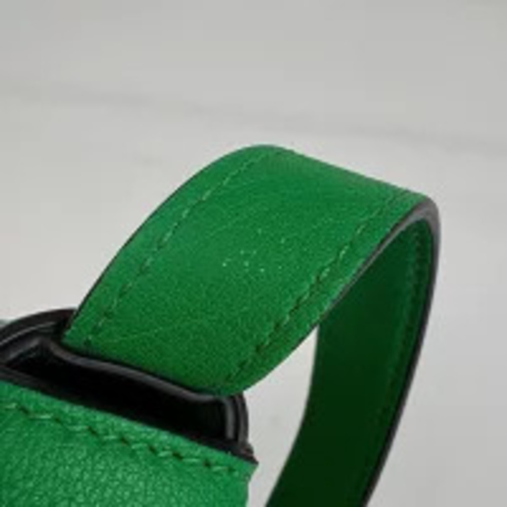 Bottega Veneta Cassette Shoulder Bag Maxi Intrecciato Leather Green - Picture 5 of 7
